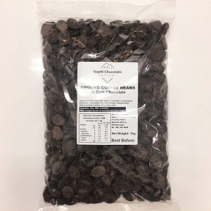 Coffee-infused chocolate bean