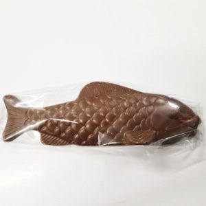 Milk chocolate carp fish