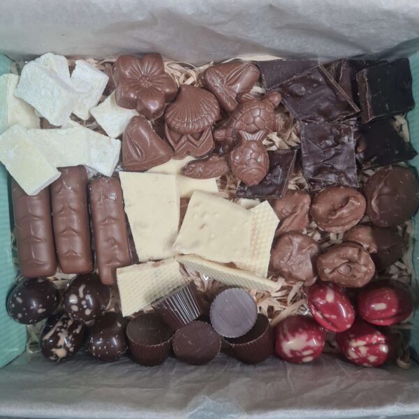 handmade chocolates in a box